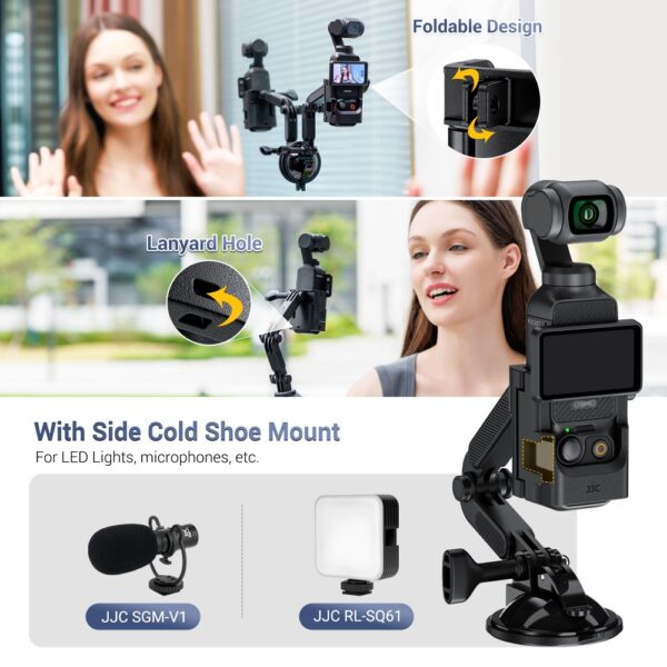 Osmo Pocket 3 Suction Cup Mount with Action Camera Adapter - Image 4