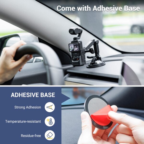 Osmo Pocket 3 Suction Cup Mount with Action Camera Adapter - Image 6
