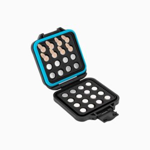 Size 312 13 10 Battery Case Holder Storage, Water-Resistant Anti-Shock, Hearing Aid Batteries Case