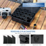 JJC Sturdy Secure 35mm Film Case Canister Holder with 15 Rolls Film Canister,IP67 Waterproof 35mm Film Container for 15 Rolls135 Film