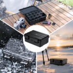 JJC Sturdy Secure 35mm Film Case Canister Holder with 15 Rolls Film Canister,IP67 Waterproof 35mm Film Container for 15 Rolls135 Film