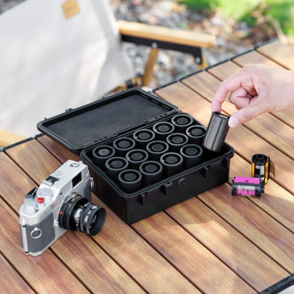 JJC Sturdy Secure 35mm Film Case Canister Holder with 15 Rolls Film Canister - Image 8