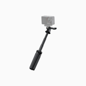 Extendable Mini Tripod & Selfie Stick for Action Camera (Black)