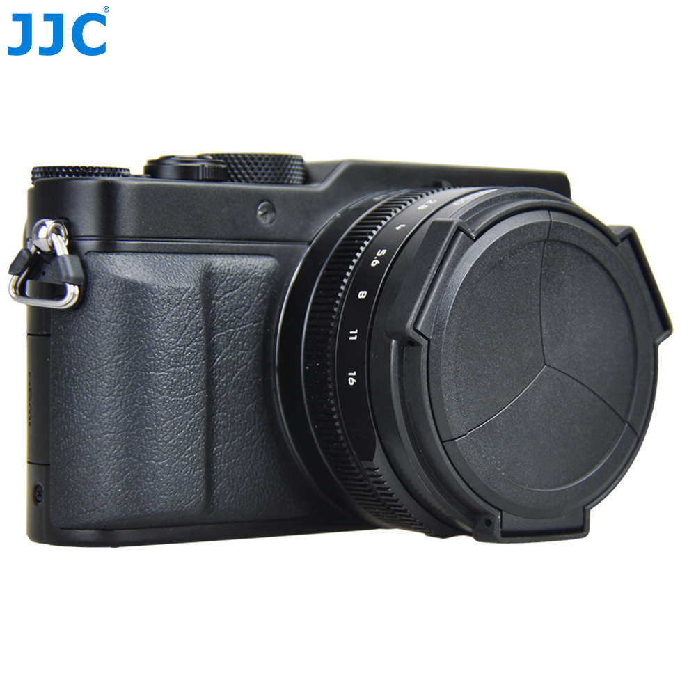 JJC Auto Open Lens Cap for Panasonic Lumix DMC-LX100, No Vignetting Anti-dust Lightweight Camera Lens Cover