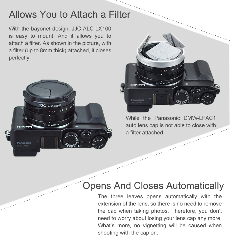 JJC Auto Open Lens Cap