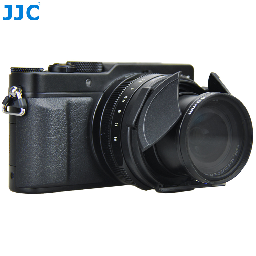 JJC Auto Open Lens Cap for Panasonic Lumix DMC-LX100, No Vignetting Anti-dust Lightweight Camera Lens Cover