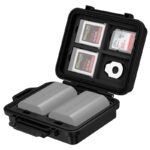 JJC Portable Camera Battery Memory Card Storage Case for 3 SD Card 2