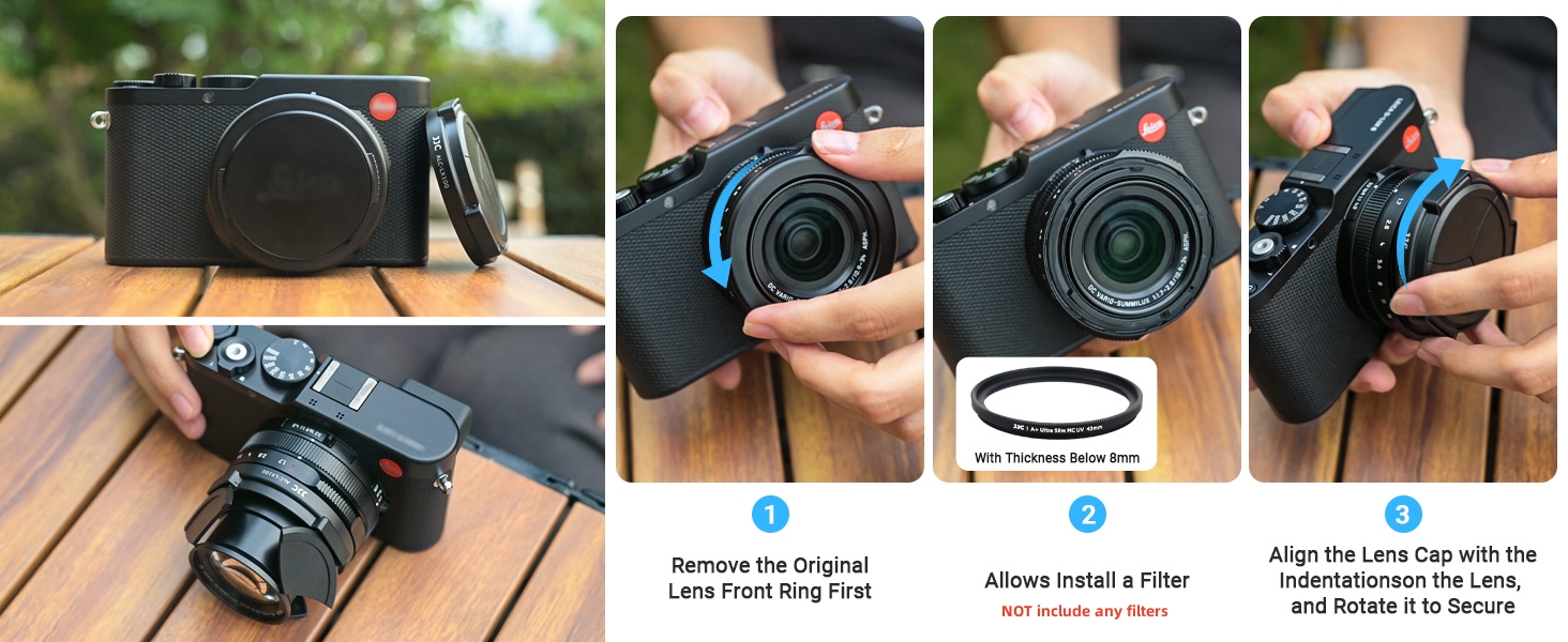 Leica D-LUX 8 Auto Open Lens Cap