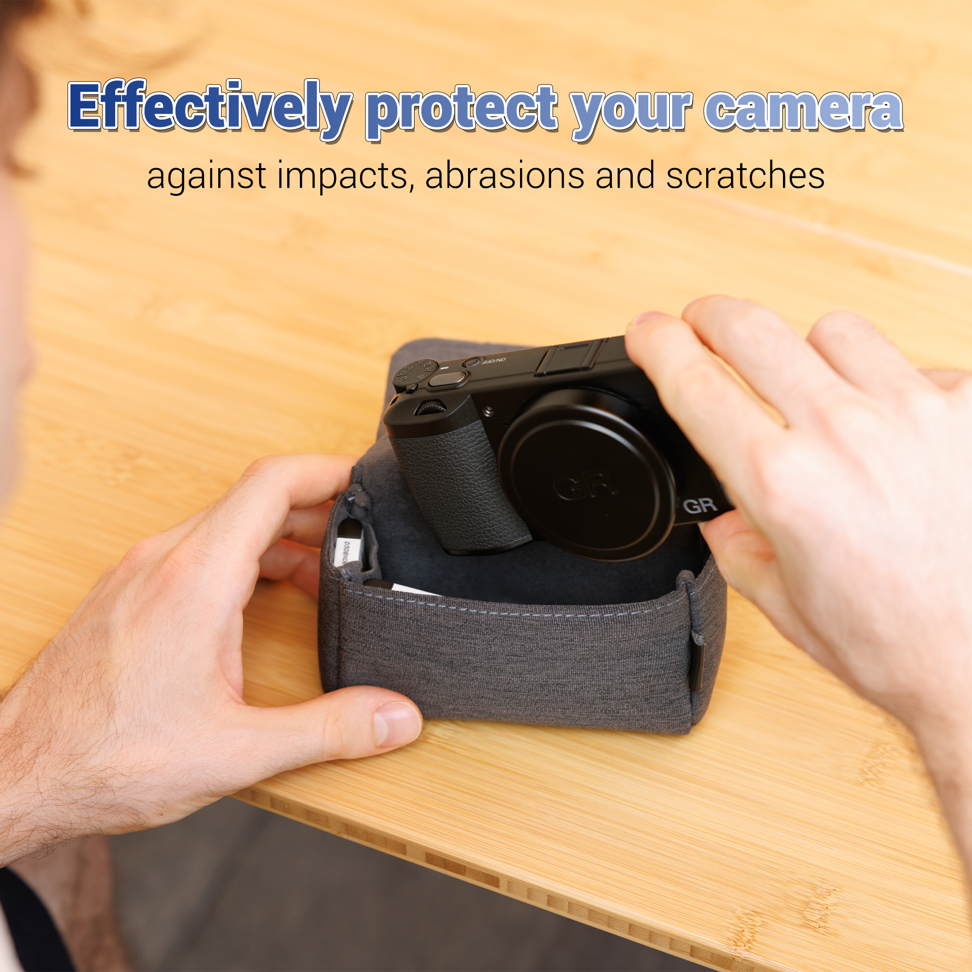 JJC Camera Pouch Protective Case for Digital Camera, Soft Carrying Case Bag for Canon G7XM3 Sony ZV-1 II ZV1II ZV1 ZV-1F ZV1F RX100 VII VI VA IV Ricoh GR IV GR IIIx GR III GR II GR4 GR 3 GR 3X GR2 - Image 5
