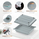 JJC 13x15 Darkroom Print Film Developing Photo Tray Set 5