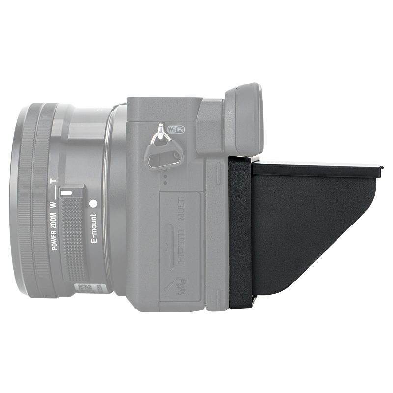 JJC 83x48mm Foldable Camera LCD Screen Hood Shade Cover for Sony A6000 A6100 A6300 A6400 A6500 A6600 Block Sunlight Anti-Glare Pop-up Screen Protector Display Guard Monitor Shield Adhesive-On - Image 6