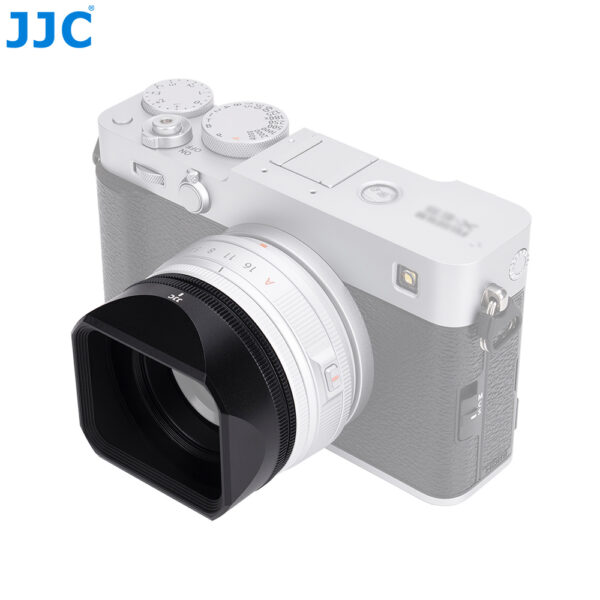 JJC Black Lens hood with cap for Fujifilm XF 23mm 27mm F2.8 R WR