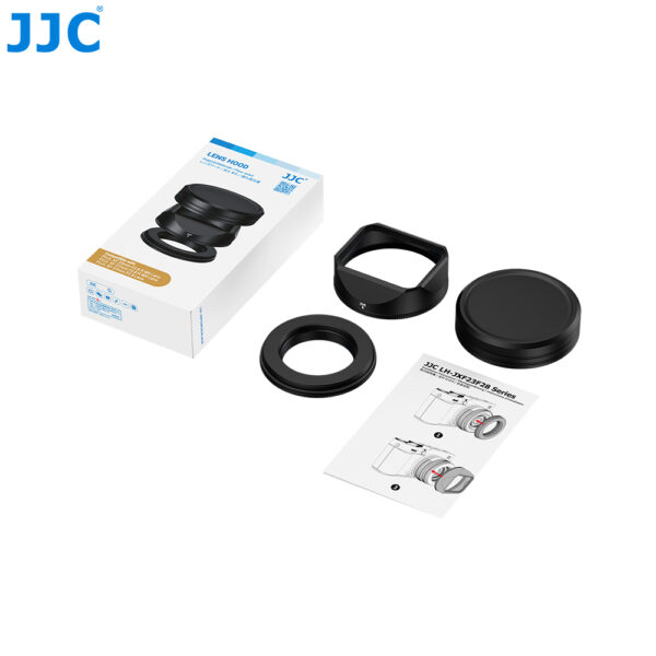 JJC Black Lens hood with cap for Fujifilm XF 23mm 27mm F2.8 R WR