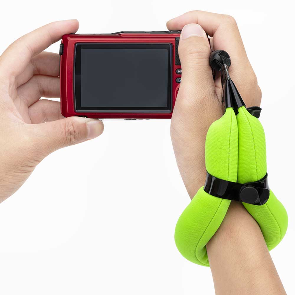JJC Green Floating Wrist Strap for waterproof digital cameras GoPro 13 12 11 DJI Osmo 360 Nano Action Insta360 Ace Pro Series Olympus TG-7 - Image 2
