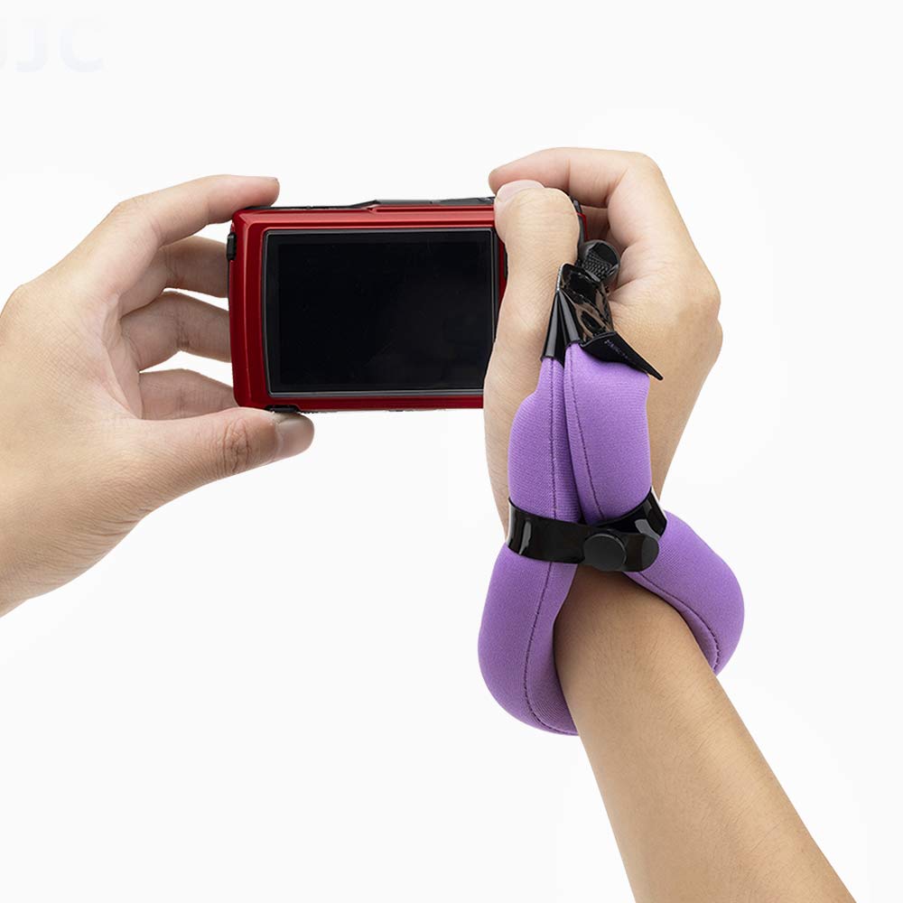 JJC Purple Floating Wrist Strap for waterproof digital cameras GoPro 13 12 11 DJI Osmo 360 Nano Action Insta360 Ace Pro Series Olympus TG-7 - Image 2