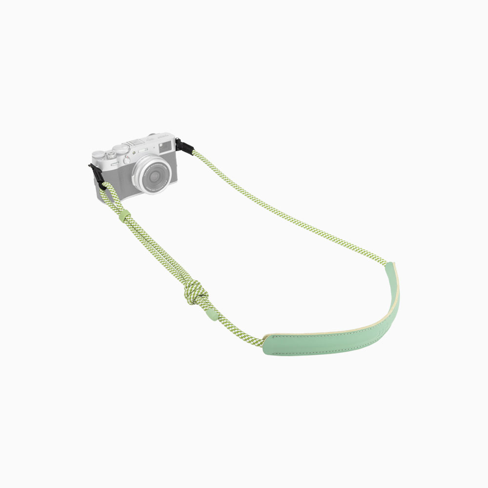 JJC Neck Strap for Leica D-Lux 8 7 Typ 109 Q Q2 3 43 Fujifilm X-Half X-E 5 X-T 50 X-T 30 Retro-Style Compact Camera with Strap Lugs Microfiber Leather Pads Anti-Scratch Adjustable Length Yellow+Neon Green - Image 2