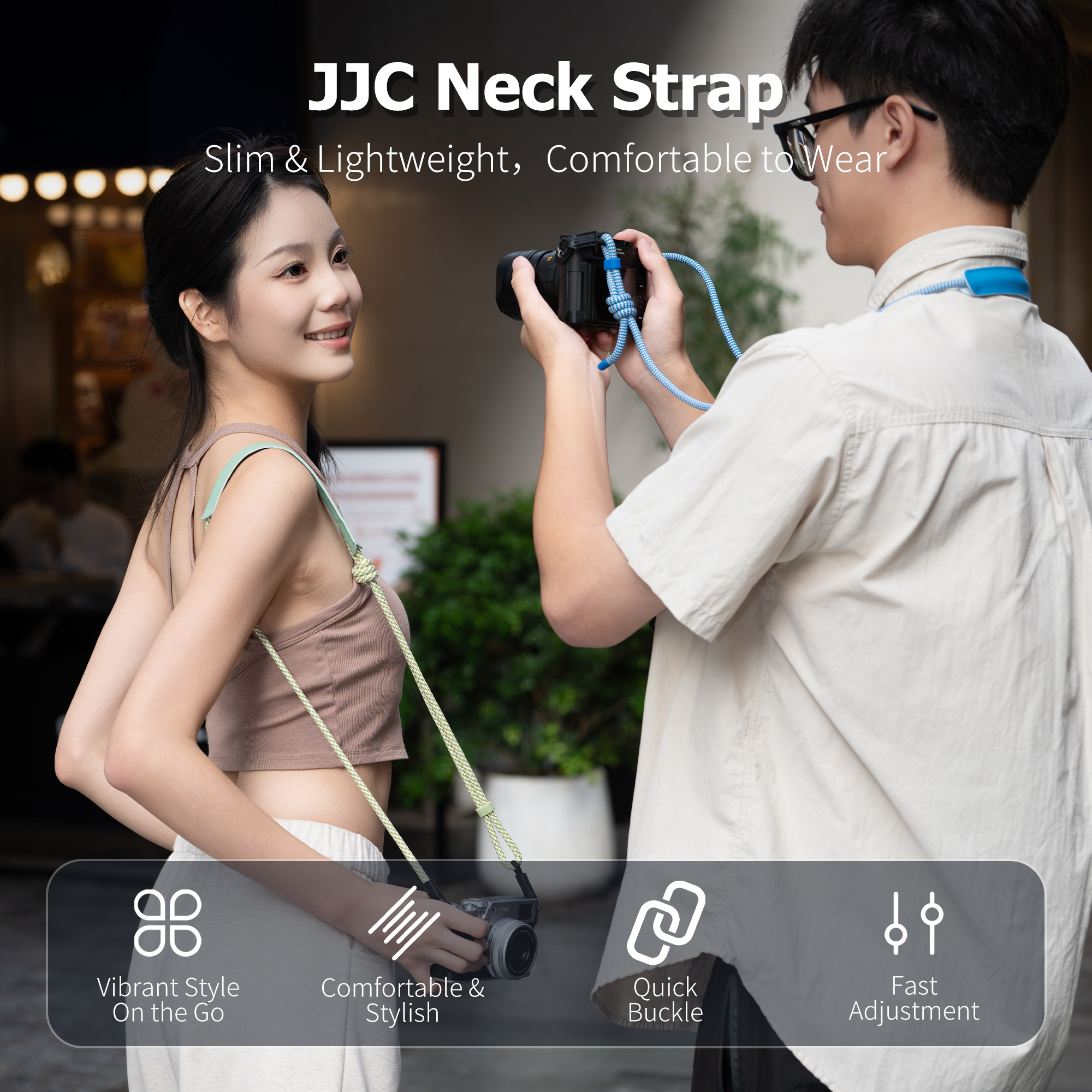 JJC Neck Strap for Leica D-Lux 8 7 Typ 109 Q Q2 3 43 Fujifilm X-Half X-E 5 X-T 50 X-T 30 Retro-Style Compact Camera with Strap Lugs Microfiber Leather Pads Anti-Scratch Adjustable Length Light Purple - Image 3