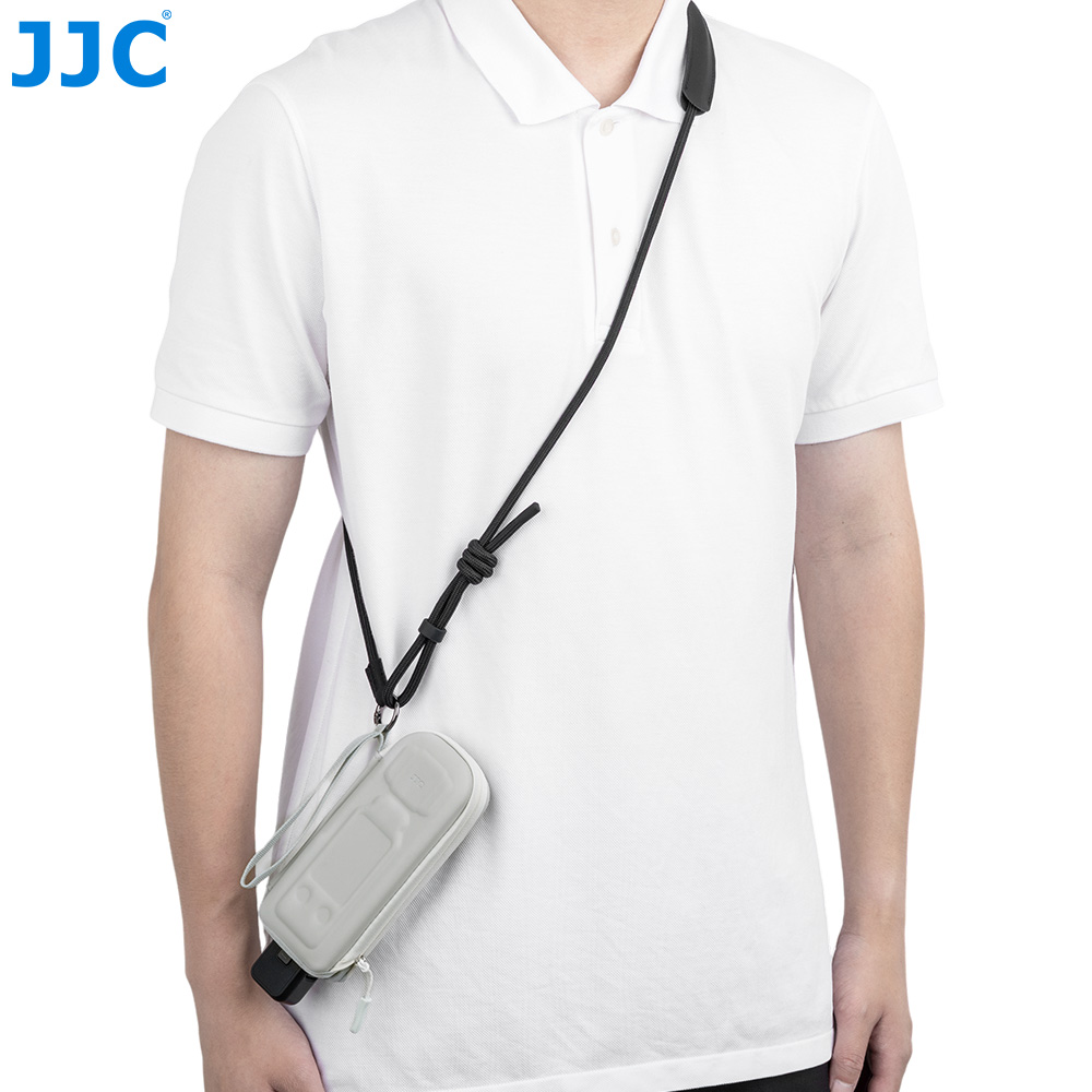 JJC Semi-Open Hard Shell Case for Osmo Pocket 4 Pocket 3 Xtra Muse Velvet Lining Lightweight EVA Dust Splash Proof Scratch-resistant Can Mount on Tripod Gray - Image 9