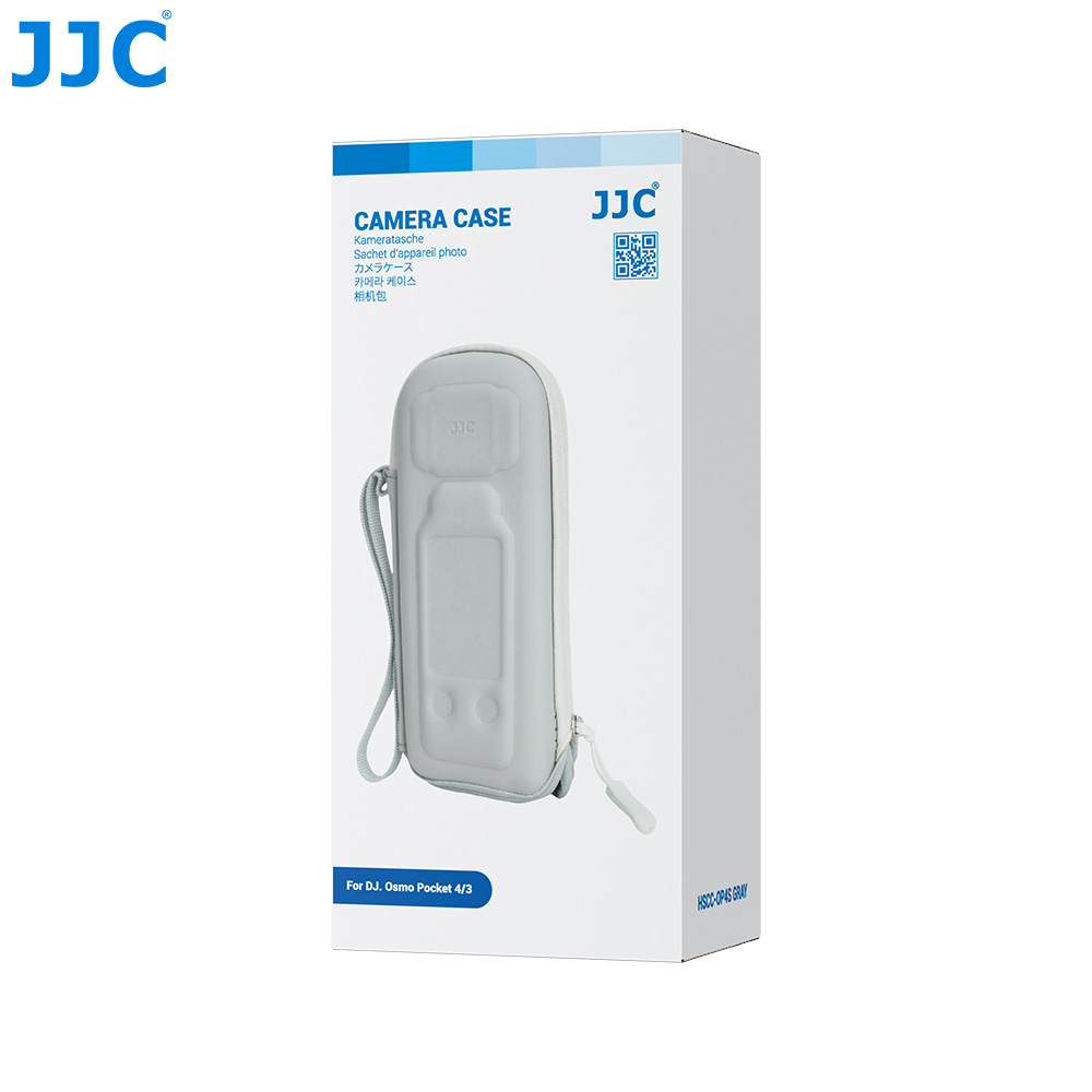 JJC Semi-Open Hard Shell Case for Osmo Pocket 4 Pocket 3 Xtra Muse Velvet Lining Lightweight EVA Dust Splash Proof Scratch-resistant Can Mount on Tripod Gray - Image 10