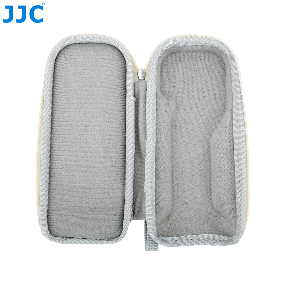 JJC Semi-Open Hard Shell Case for Osmo Pocket 4 Pocket 3 Xtra Muse Velvet Lining Lightweight EVA Dust Splash Proof Scratch-resistant Can Mount on Tripod Gray - Image 3