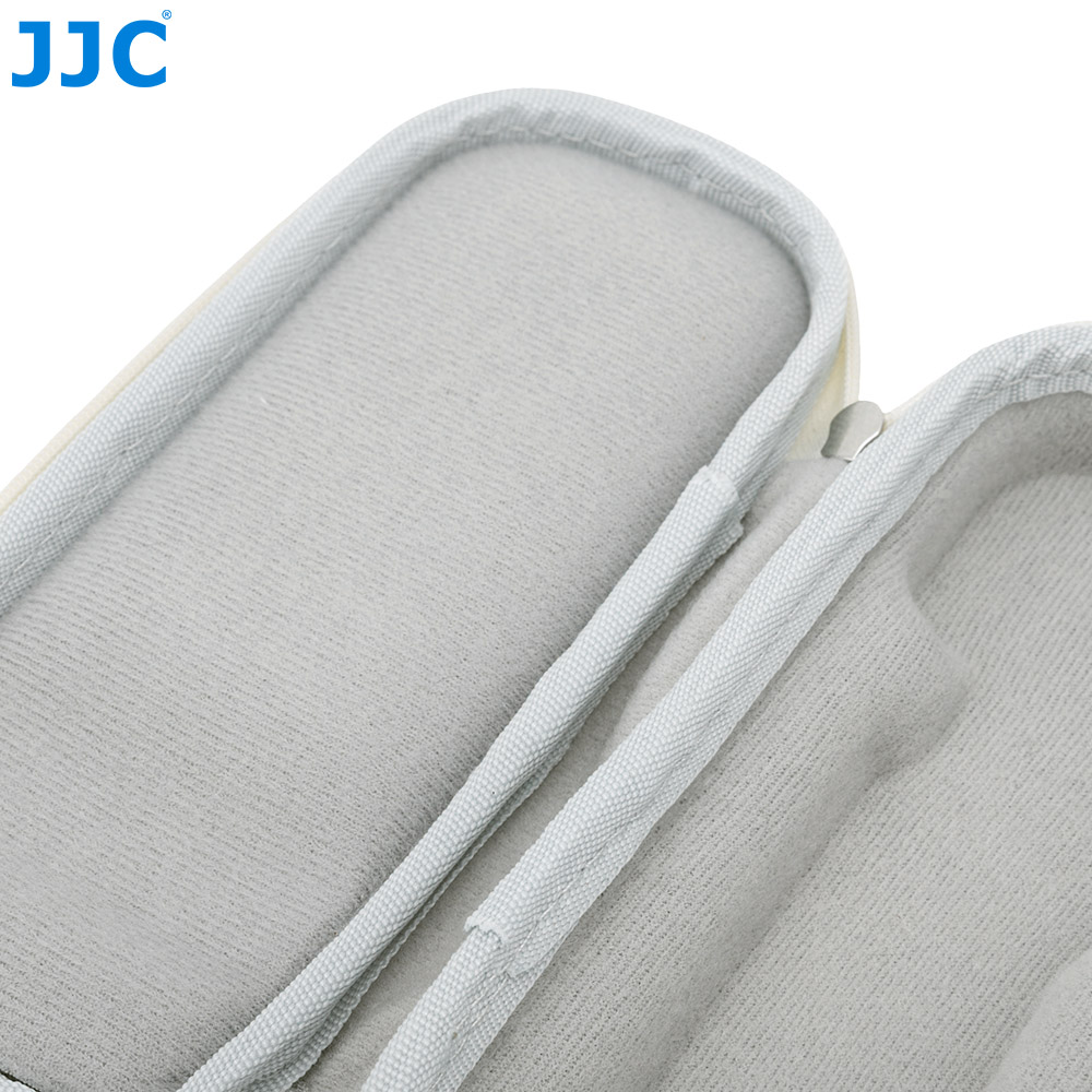 JJC Semi-Open Hard Shell Case for Osmo Pocket 4 Pocket 3 Xtra Muse Velvet Lining Lightweight EVA Dust Splash Proof Scratch-resistant Can Mount on Tripod Gray - Image 4