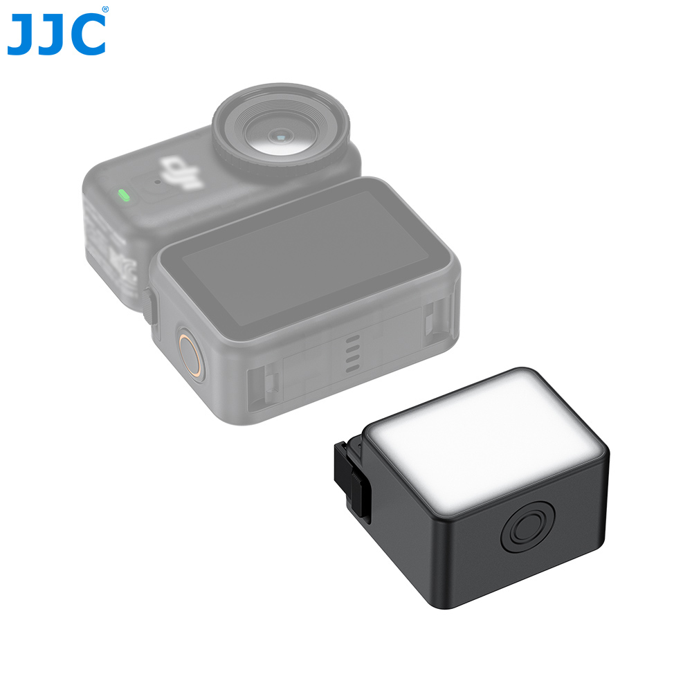 JJC Mini LED Auxiliary Light for Osmo Action 6 Nano & Xtra Edge Atto Built-in Battery Magnetic Quick-Release 3 Stops Brightness & Temperature Adjustable Night Scene Vlog Selfie Shooting Accessory - Image 4
