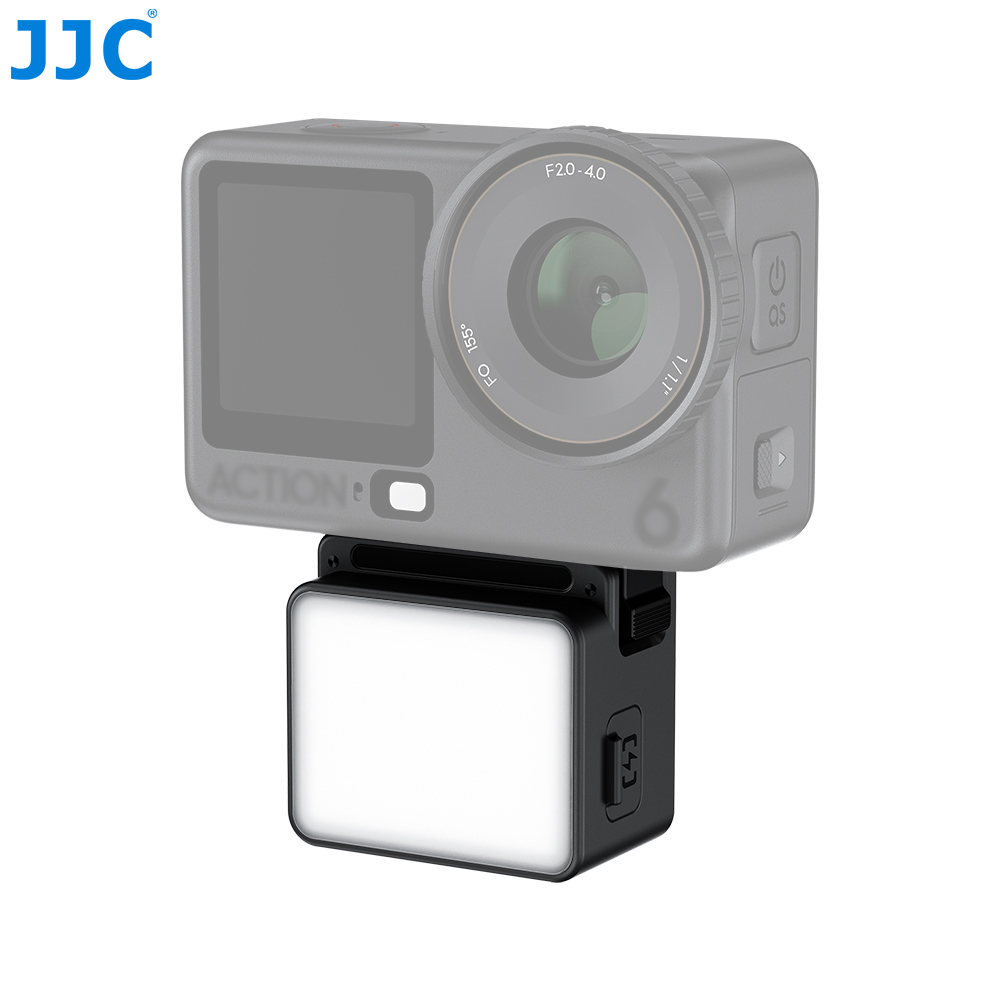 JJC Mini LED Auxiliary Light for Osmo Action 6 Nano & Xtra Edge Atto Built-in Battery Magnetic Quick-Release 3 Stops Brightness & Temperature Adjustable Night Scene Vlog Selfie Shooting Accessory - Image 7