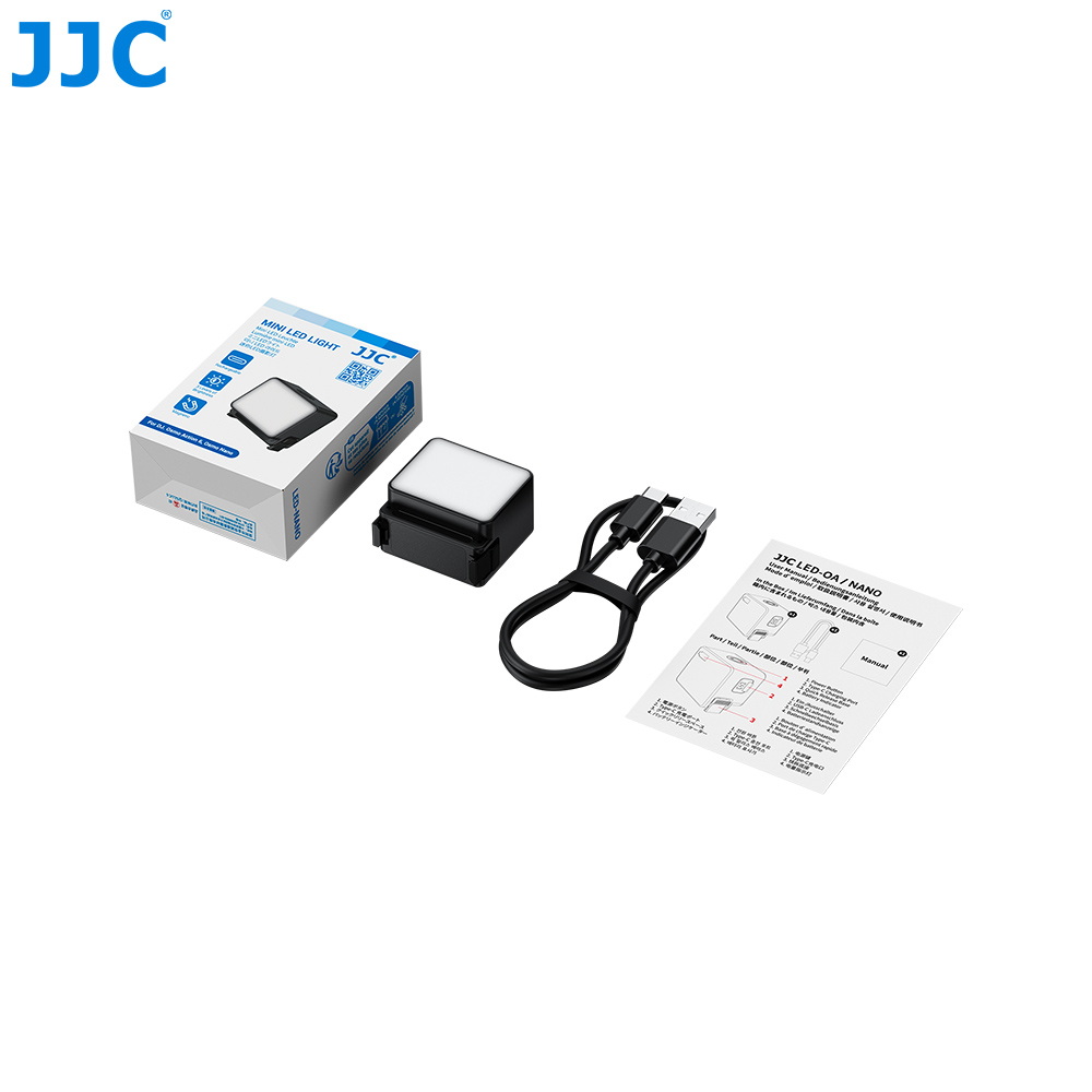 JJC Mini LED Auxiliary Light for Osmo Action 6 Nano & Xtra Edge Atto Built-in Battery Magnetic Quick-Release 3 Stops Brightness & Temperature Adjustable Night Scene Vlog Selfie Shooting Accessory - Image 10
