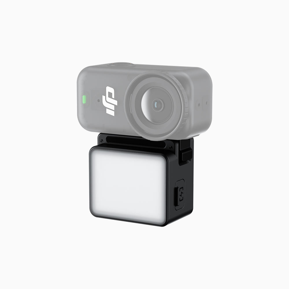 JJC Mini LED Auxiliary Light for Osmo Action 6 Nano & Xtra Edge Atto Built-in Battery Magnetic Quick-Release 3 Stops Brightness & Temperature Adjustable Night Scene Vlog Selfie Shooting Accessory - Image 2