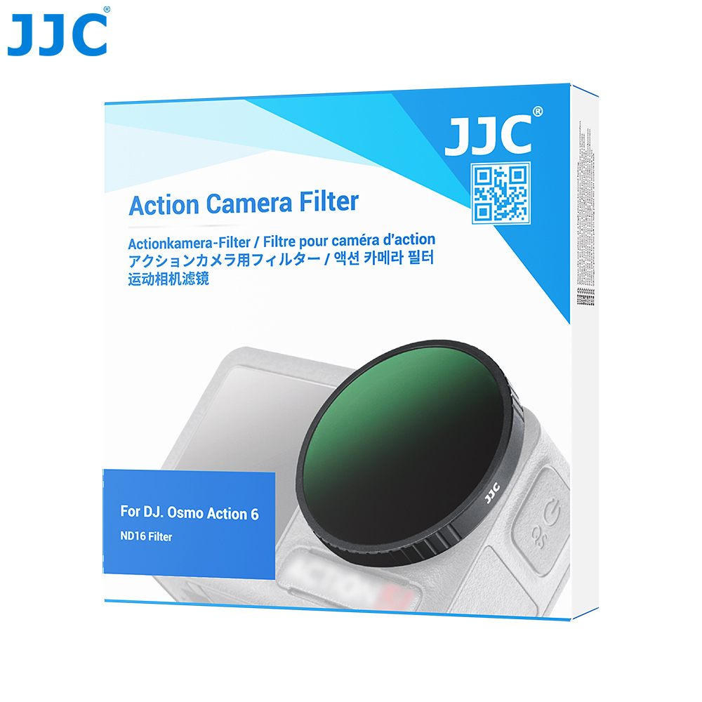 JJC ND16 Filter for DJI Action 6 & Xtra Edge Multi Layers Coating Optical Glass Reduce Light Long Exposure Anti-Dust Fingerprints Scratch with Filter Case Microfiber Cleaning Cloth - Image 10