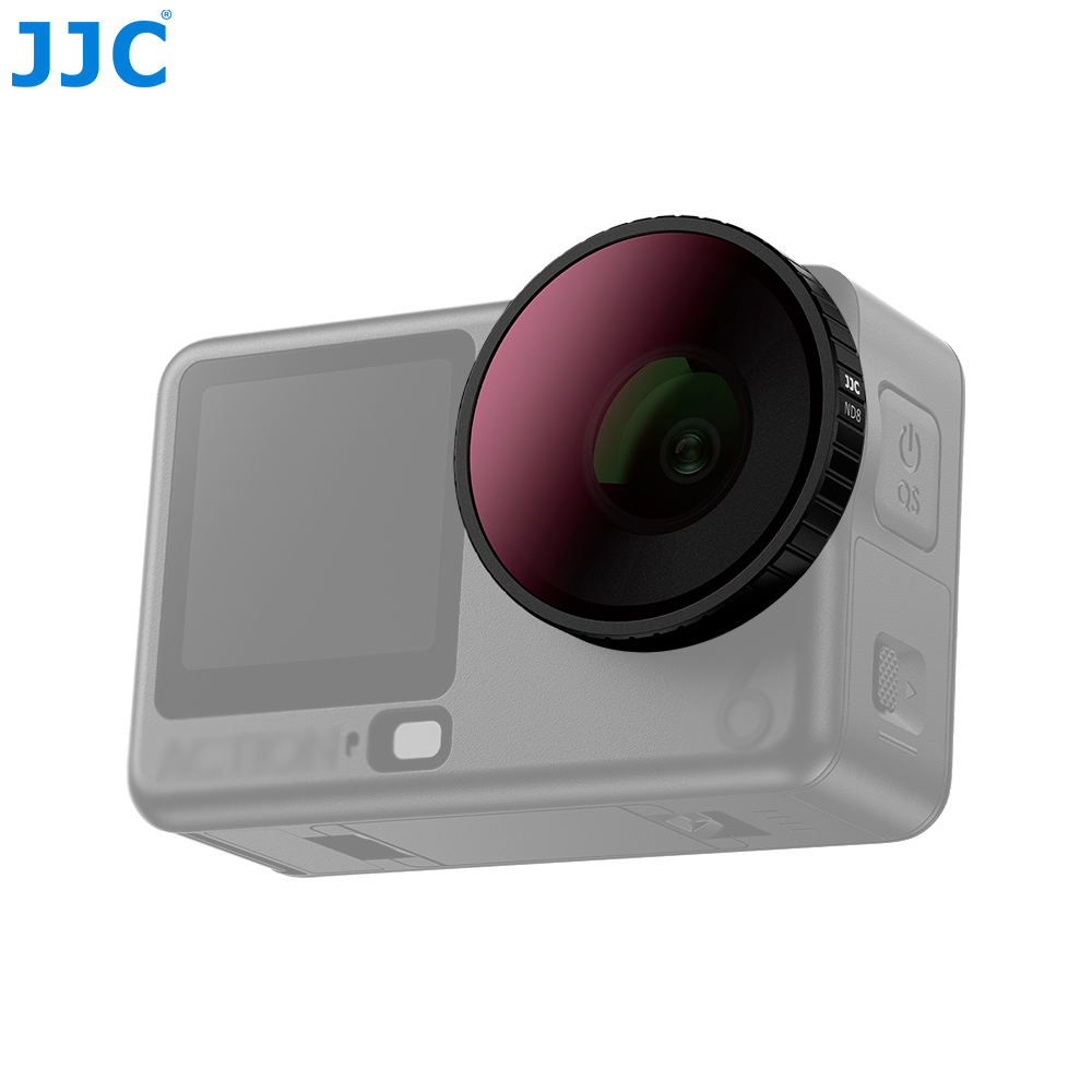 JJC ND8 Filter for DJI Action 6 & Xtra Edge Multi Layers Coating Optical Glass Reduce Light Long Exposure Anti-Dust Fingerprints Scratch with Filter Case Microfiber Cleaning Cloth - Image 7