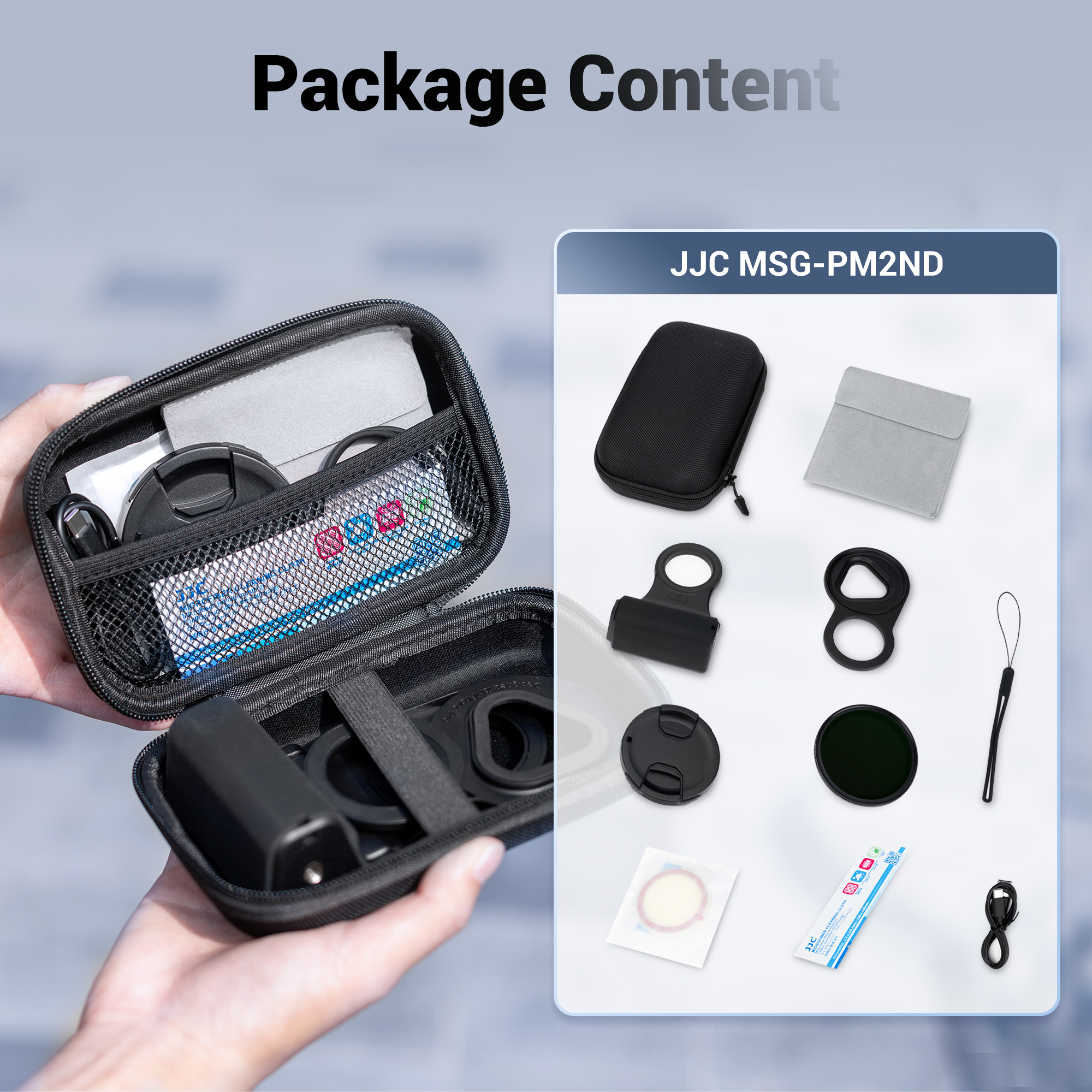 JJC Magnetic Wireless Remote Control Grip & 67mm ND2–128 7 Stops Variable Filter Kit for iPhone 17 Pro Max 16 15 14 Pro Max DSLR-Style Handle Design Compatible with iOS & Android Photo & Video Capture Silicone Grip with Anti-Loss Strap 1/4"-20 Threaded Hole for Tripod Mounting - Image 10