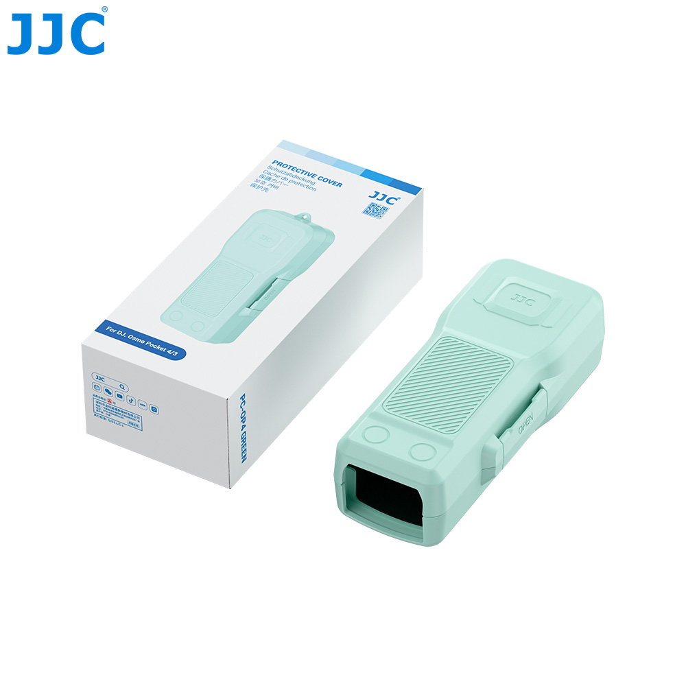 JJC Protective Cover For DJI Osmo Pocket 4 Pocket 3 Xtra Muse with 2 SD Cards 3 Filter Storage Slots Lanyard Hole ABS Anti-Scratch Shockproof Non-Slip Grip Green - Image 10