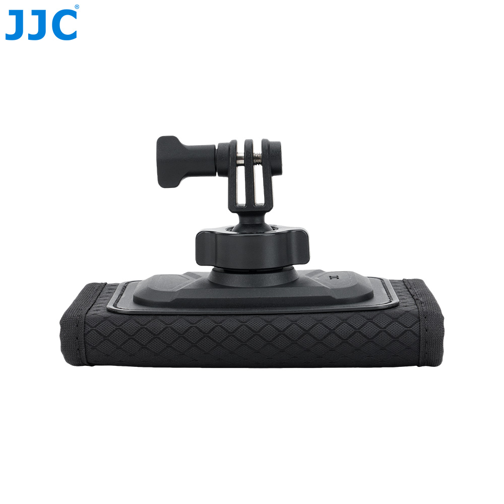 JJC Action Camera Shoulder Strap Mount with Large Velcro D-ring Knob-Locking Ball Head 62° Flexible Angle for Osmo 360 Action 6 5 Pro 4 Insta360 X5 X4 Air Gopro Hero 13 12 11 Climbing Hiking POV recording Black - Image 3