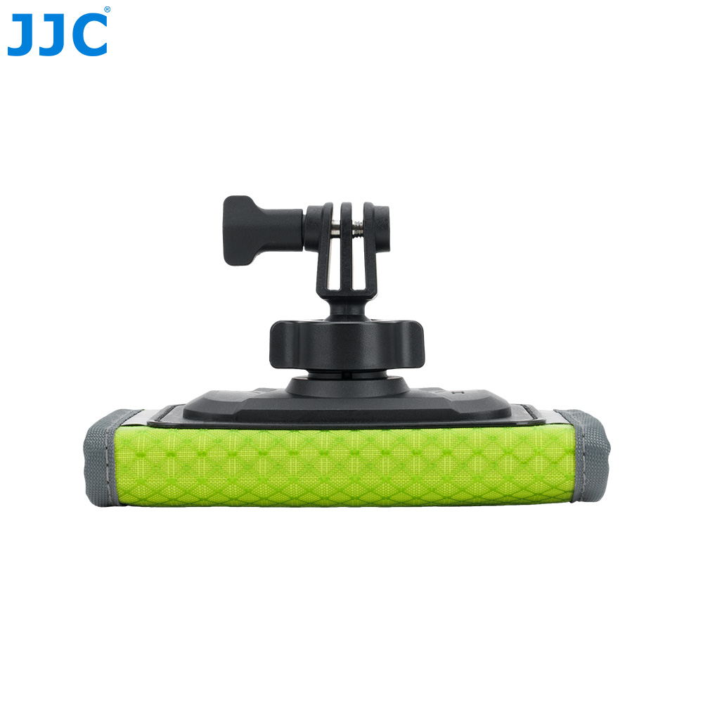 JJC Action Camera Shoulder Strap Mount with Large Velcro D-ring Knob-Locking Ball Head 62° Flexible Angle for Osmo 360 Action 6 5 Pro 4 Insta360 X5 X4 Air Gopro Hero 13 12 11 Climbing Hiking POV recording Green - Image 3