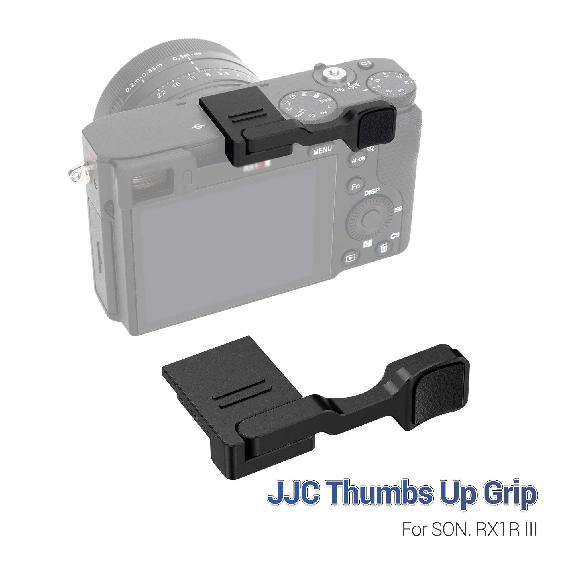 JJC Thumbs Up Grip for Sony RX1RIII RX1RM3 RX1R III with Aluminum Body Silicone pads Hot Shoe Protection Improve Graspability Not Interfere Dials Buttons - Image 3