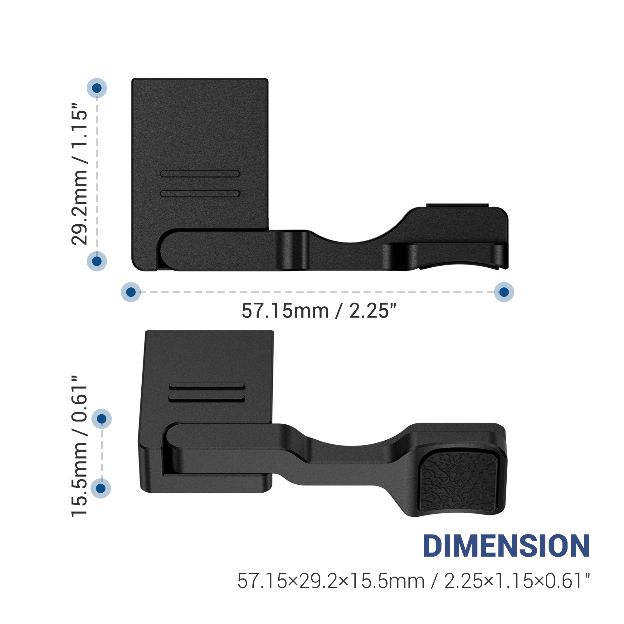 JJC Thumbs Up Grip for Sony RX1RIII RX1RM3 RX1R III with Aluminum Body Silicone pads Hot Shoe Protection Improve Graspability Not Interfere Dials Buttons - Image 8