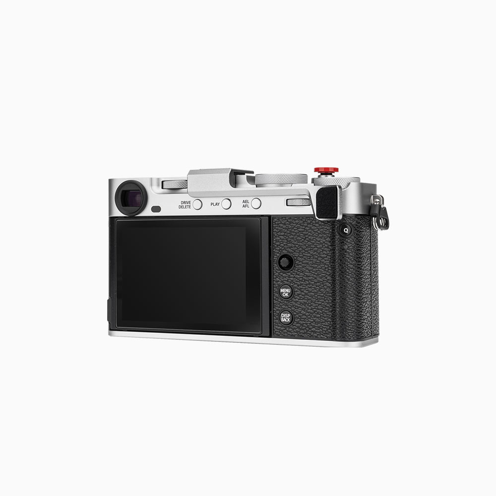 JJC Thumbs Up Grip for Fujifilm X-E5 Aluminum Body Silicone Pads Hot Shoe Full Coverage Protection Improved Grip Comfort Silver - Image 2