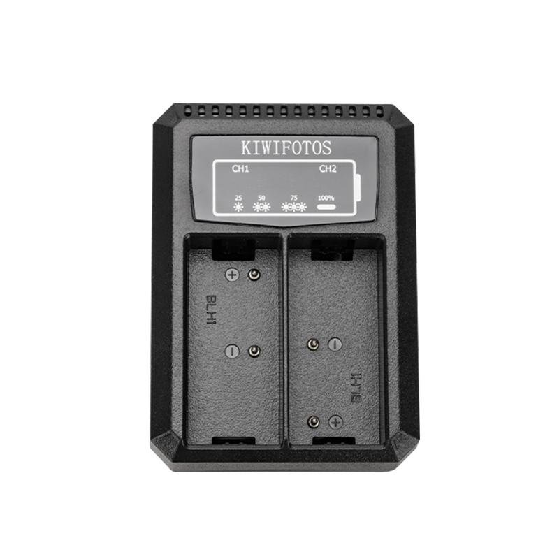 KIWIFOTOS USB Dual Battery Charger Fits NIK. EN-EL15 / EN-EL15a / EN-EL15b / EN-EL15c
