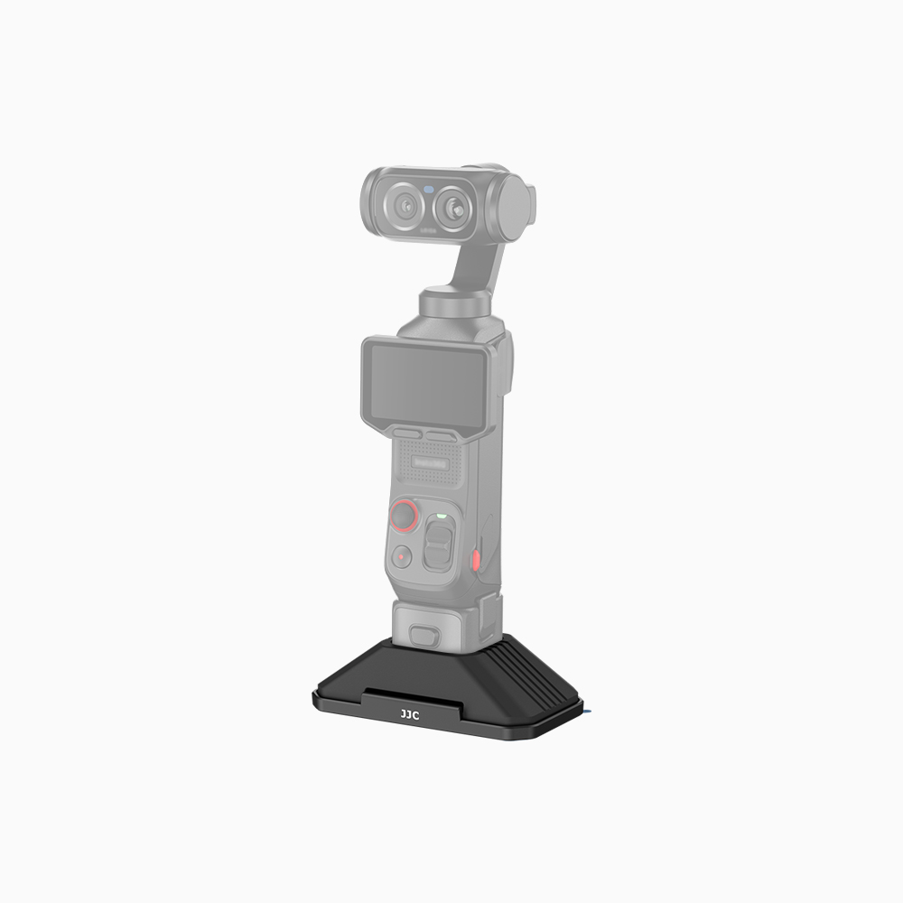 JJC Silicone Non-Slip Desktop Mount for Insta360 Luna Ultra with Large Adhesive Base Video Recording Stand Prevent Fall Mount on Dashboard with Charging Port Cutout - Image 2