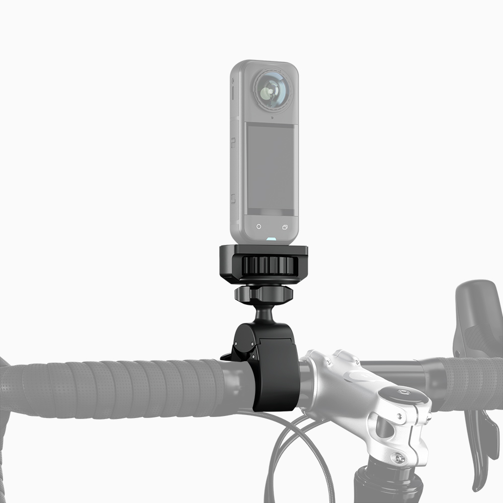 JJC Universal 1/4"-20 Screw Handlebar Mount for Osmo Pocket 4 Nano Action 6 Insta X5 X4 Air Sony RX100 Canon V10 Compact Cameras with Nylon Clamp Quick Install TPE Rubber Increase Friction for Flexible Multi-Angle Shooting - Image 2
