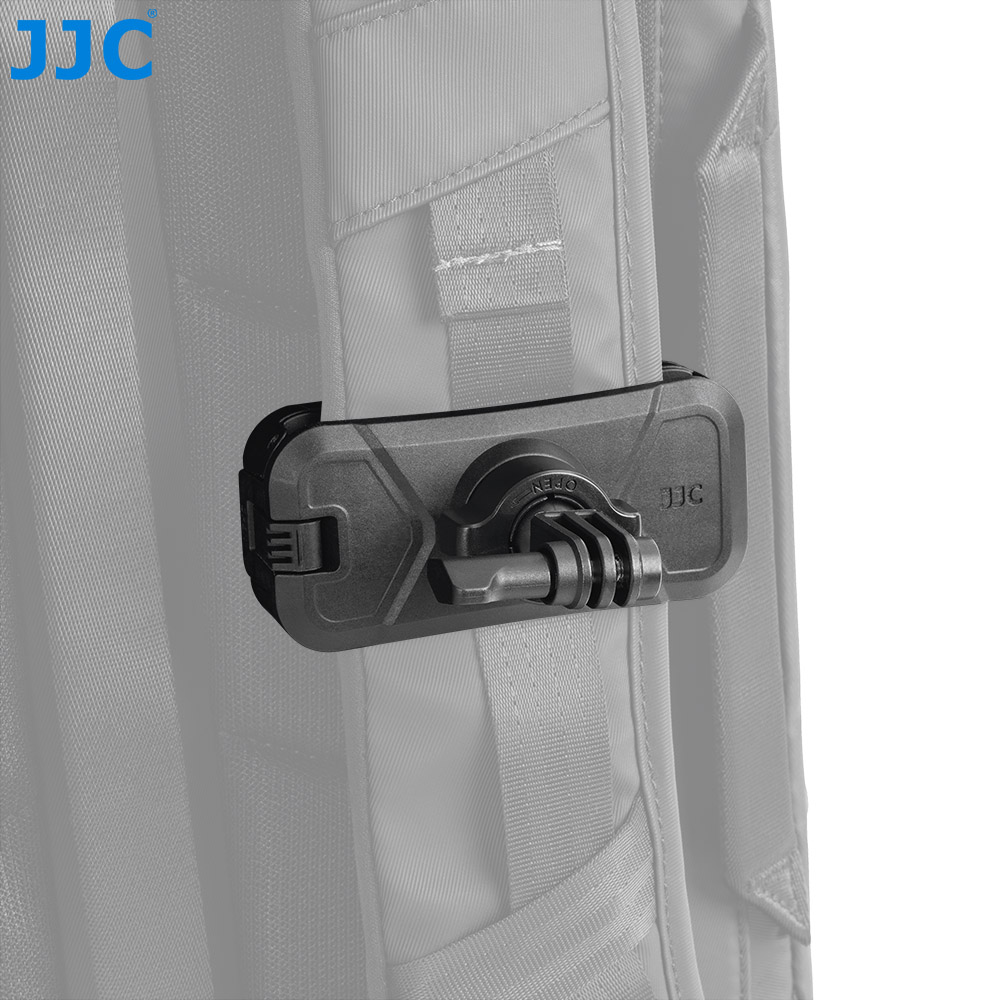 JJC Backpack Strap Clip with 3 Prong Mount for Gopro Hero 13 12 11 Action Camera Silicone air Cushion Dual Stage Locking Multi-Angle Adjustable Ball Head Hiking Climbing POV Filming - Image 8
