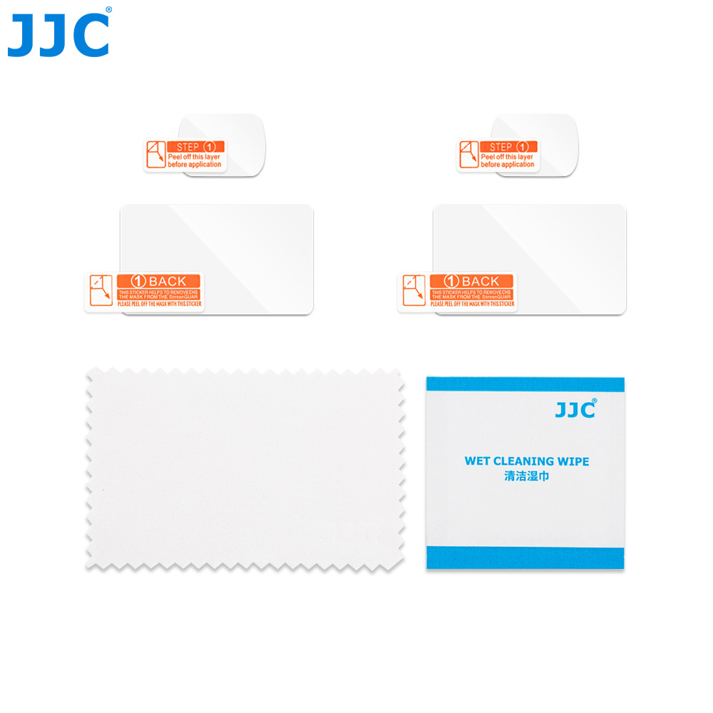 JJC 2 Packs Glass Protector for Osmo Pocket 4 Pocket 3 Xtra Muse Screen & Lens Full Coverage Anti UV Water Oil Fingerprint-Resistant Coating 9H Optical Glass 2.5D Round Edge - Image 4