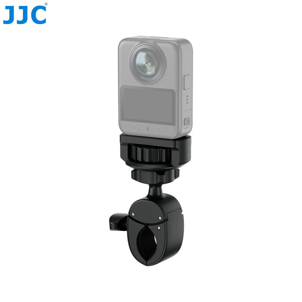 JJC Universal 1/4"-20 Screw Handlebar Mount for Osmo Pocket 4 Nano Action 6 Insta X5 X4 Air Sony RX100 Canon V10 Compact Cameras with Nylon Clamp Quick Install TPE Rubber Increase Friction for Flexible Multi-Angle Shooting - Image 6