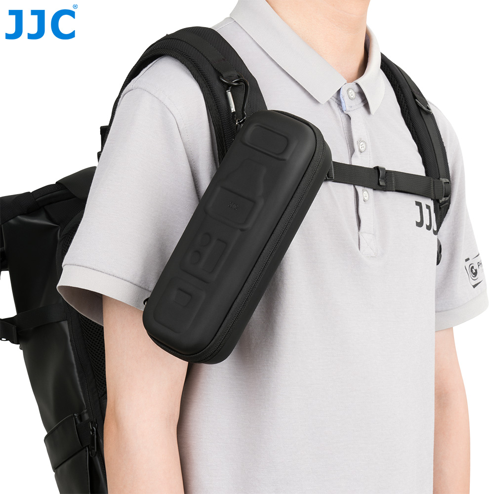 JJC Compact Hard Shell Full-Coverage Protection Case for Insta360 Luna Ultra with Handle Impact-Resistant 3 Layer Protective Structure with Lanyard Hole Detachable Wrist Strap Auick-Release Buckle Black - Image 4
