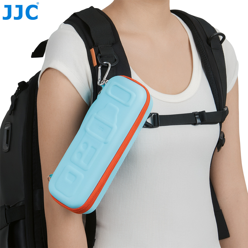 JJC Compact Hard Shell Full-Coverage Protection Case for Insta360 Luna Ultra with Handle Impact-Resistant 3 Layer Protective Structure with Lanyard Hole Detachable Wrist Strap Auick-Release Buckle Blue - Image 10