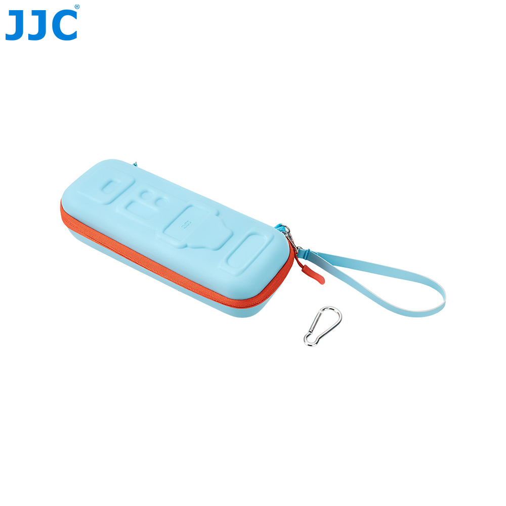 JJC Compact Hard Shell Full-Coverage Protection Case for Insta360 Luna Ultra with Handle Impact-Resistant 3 Layer Protective Structure with Lanyard Hole Detachable Wrist Strap Auick-Release Buckle Blue - Image 3