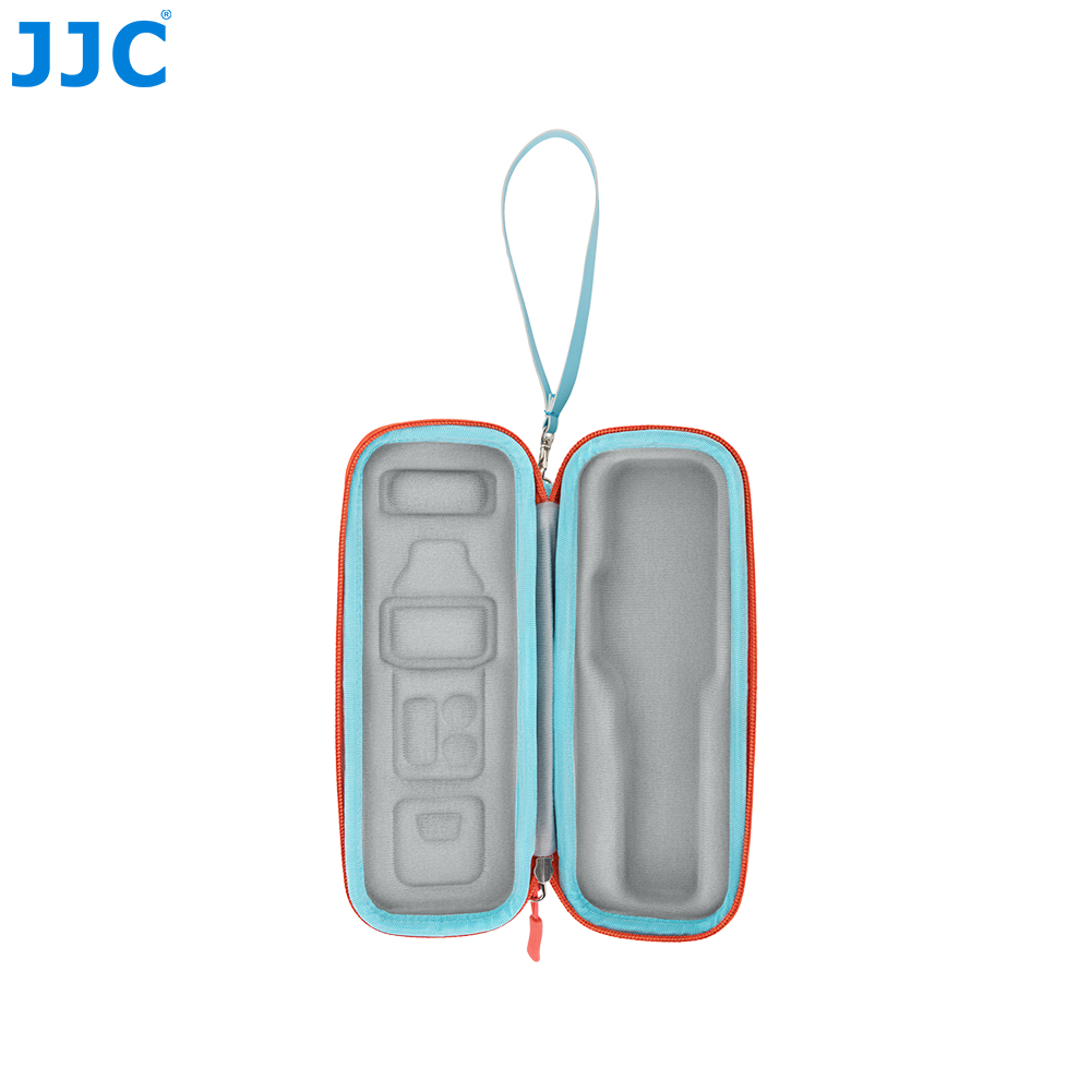 JJC Compact Hard Shell Full-Coverage Protection Case for Insta360 Luna Ultra with Handle Impact-Resistant 3 Layer Protective Structure with Lanyard Hole Detachable Wrist Strap Auick-Release Buckle Blue - Image 4