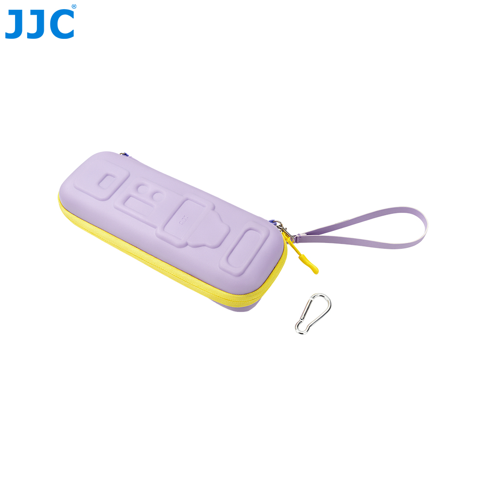 JJC Compact Hard Shell Full-Coverage Protection Case for Insta360 Luna Ultra with Handle Impact-Resistant 3 Layer Protective Structure with Lanyard Hole Detachable Wrist Strap Auick-Release Buckle Purple - Image 3