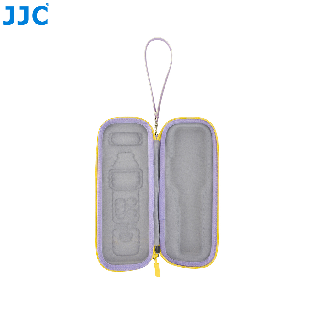 JJC Compact Hard Shell Full-Coverage Protection Case for Insta360 Luna Ultra with Handle Impact-Resistant 3 Layer Protective Structure with Lanyard Hole Detachable Wrist Strap Auick-Release Buckle Purple - Image 4